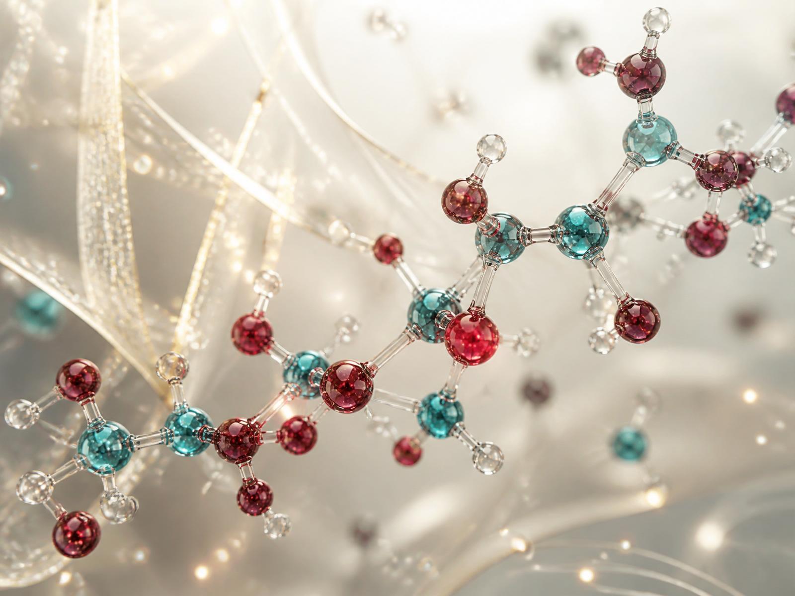 3D peptide chain visualization